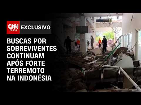 Terremoto de magnitude 7,7 deixa sobreviventes em condições precárias na Indonésia | BASTIDORES CNN