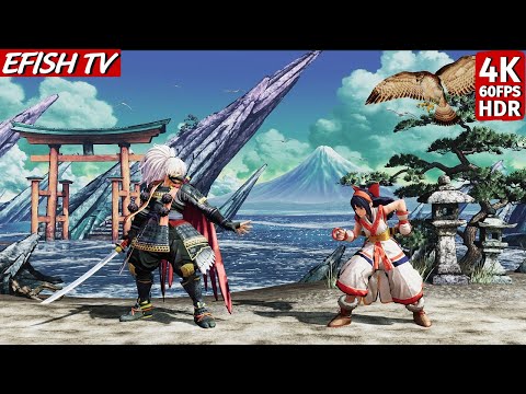 Kurama Yashamaru vs Nakoruru (Hardest AI) - Samurai Shodown | 4K 60FPS HDR