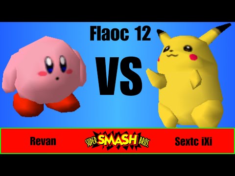 Flaoc 12 - Sextc iXi (Pikachu) Vs Revan (Kirby) - Smash 64 Singles Losers Semi-Finals