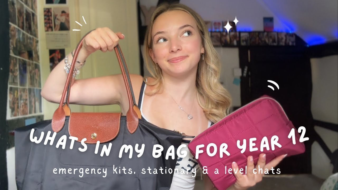 WHATS IN MY BAG FOR YEAR 12 | emergency kits, stationary & a level chats