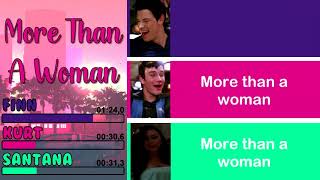 Glee - More Than a Woman | Line Distribution + Lyrics