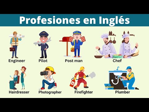 Lista de ocupaciones y profesiones en inglés con imagenes