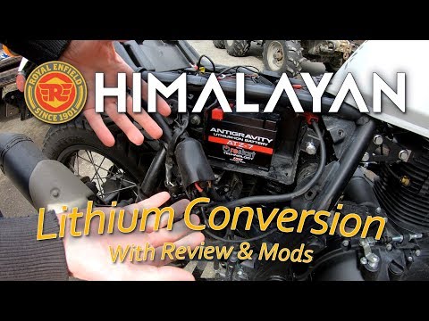 Himalayan Dead Battery Converted to Antigravity Lithium ATZ-7 & Mods