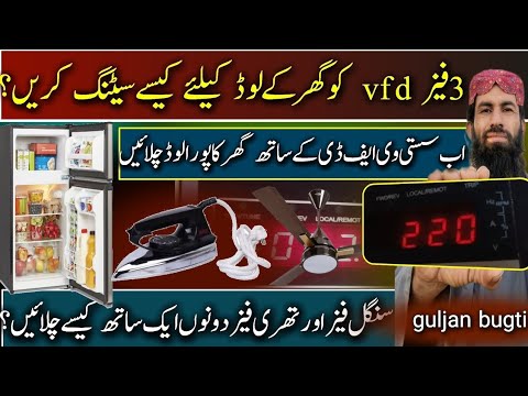 How to invt vfd use for 220v load // GUL JAN vfd setting