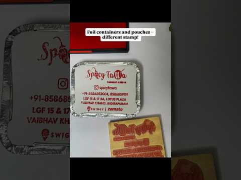 Foil Containers vs Pouches – Which Stamp Works Best? | Rubber Stamp vs Poly Stamp Explained
