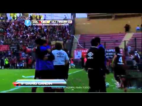 Gol de Gandín  Colón 1   Olimpo 1  Fecha 19  Torneo Final 2014