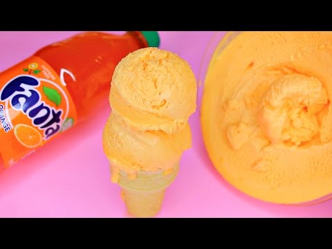 FANTA ICE CREAM! How to Make Fanta Ice Cream at home NO MACHINE!
