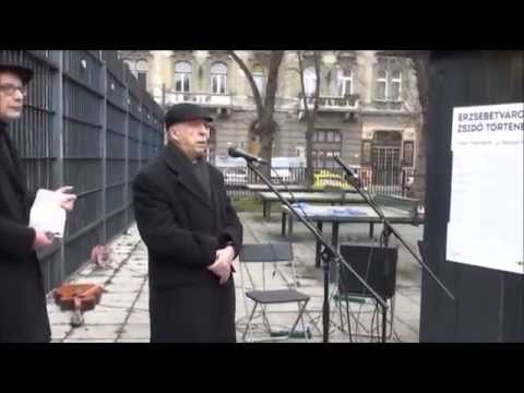 Kardos Péter főrabbi beszéde a Klauzál téri gettókiállításon