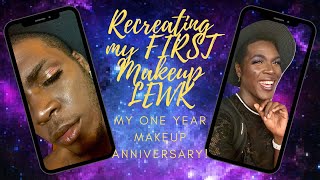Recreating my FIRST Makeup LEWK || 1-Year Makeup Anniversary || Starr McQueen