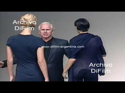 Trussardi presento coleccion en semana de la moda en Milan 1996