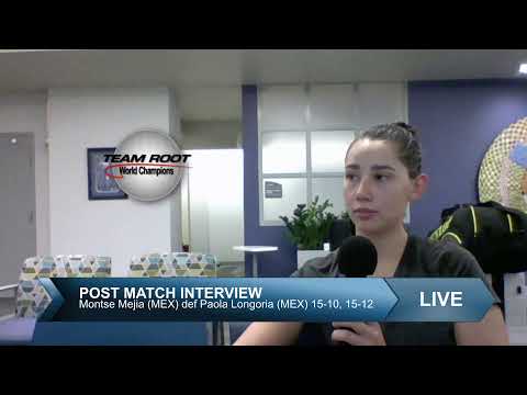 2021 TeamRoot Super Max Slam - Post Match Interview - Montse Mejia