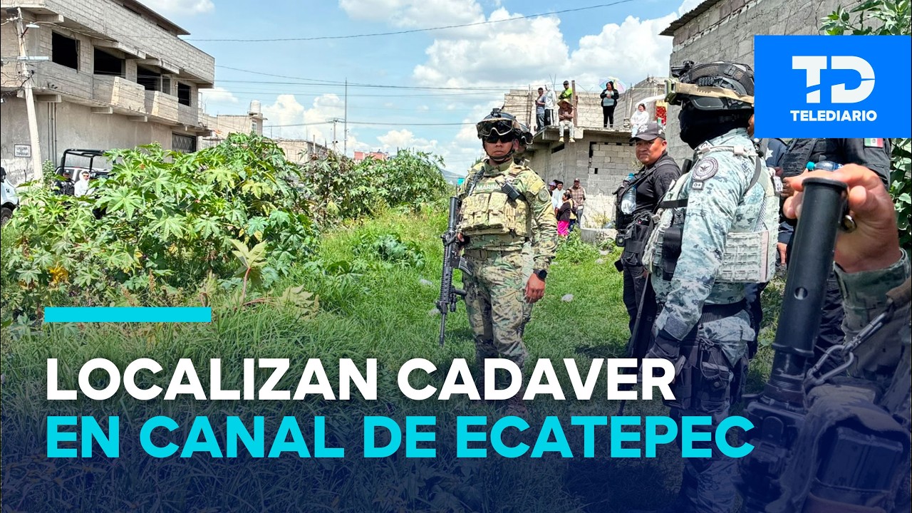 Hallan persona sin vida en canal de Ecatepec