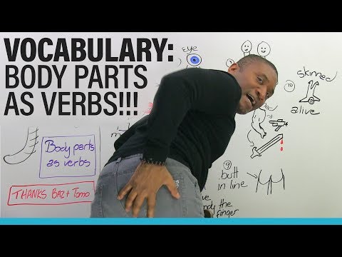 英単語を学ぶ：体の部分を動詞として使う12の方法 (Learn English Vocabulary: 12 ways to use body parts as verbs)