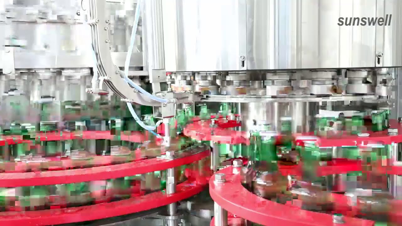 24000BPH 550ml Carbonated Soft Drink Glass Bottle Filling Machine