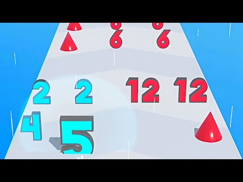 Number Master Run 3D Games playing ios level walkthrough run