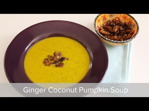 Vegan Ginger Coconut Pumpkin Soup