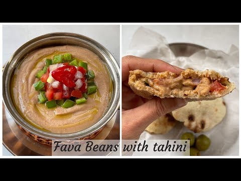 Pureed fava beans “Ful Medames” with tahini - you won’t believe it all started with a can