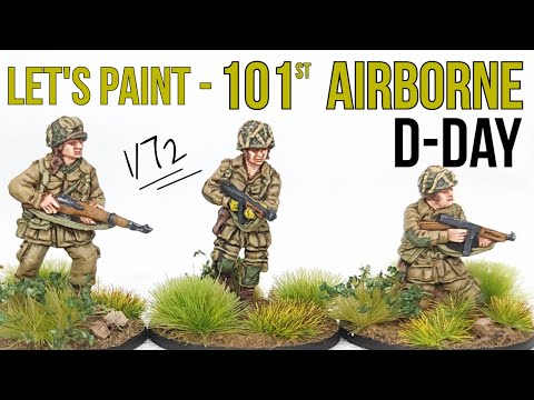 Learn How to Paint US WWII Paratroopers - 1/72 Figure Painting Tutorial | AB Figures