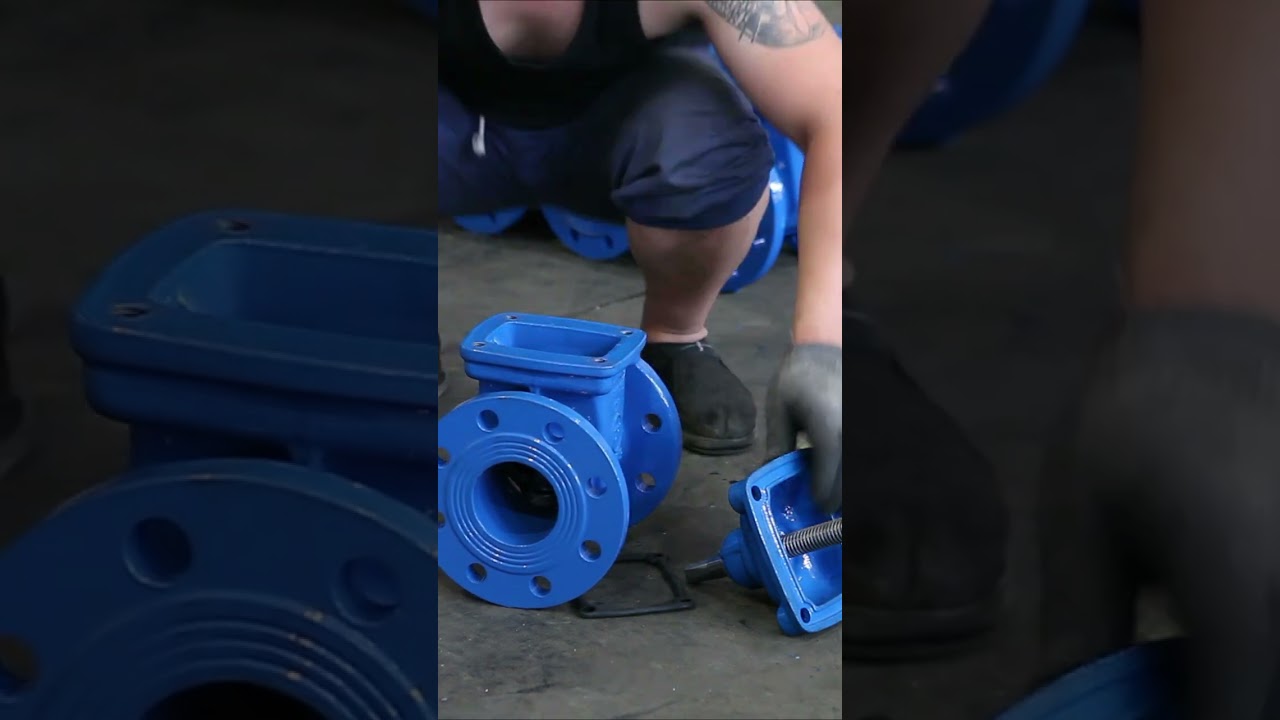 Gate valve manufacturing and assembly process.