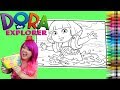 Coloring Dora The Explorer GIANT Coloring Book Page Crayola Crayons KiMMi THE CLOWN
