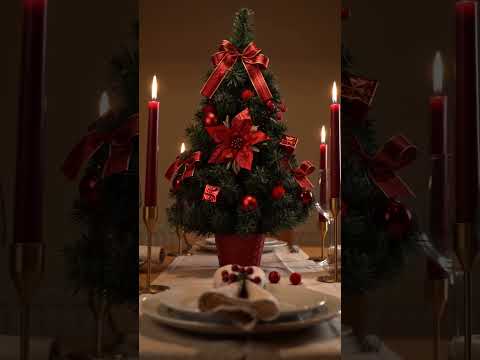 Aga Umělý vánoční stromek 60 cm Červeno-zlatý
