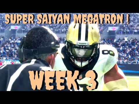 Madden 18 Career mode WR S2 Ep 3 - SUPER SAIYAN MEGATRON IN THE BUILDING WITH 5 TD'S ! *MUST WATCH*