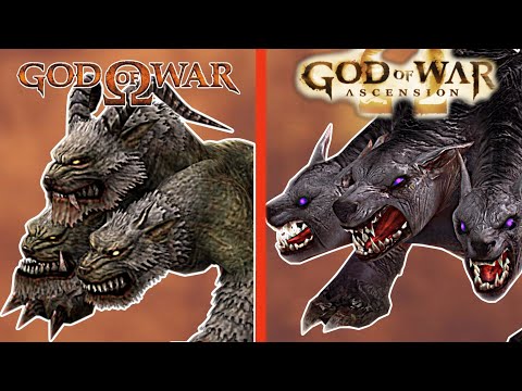 ALL CERBERUS IN GOD OF WAR SAGA • 4K FULL HD