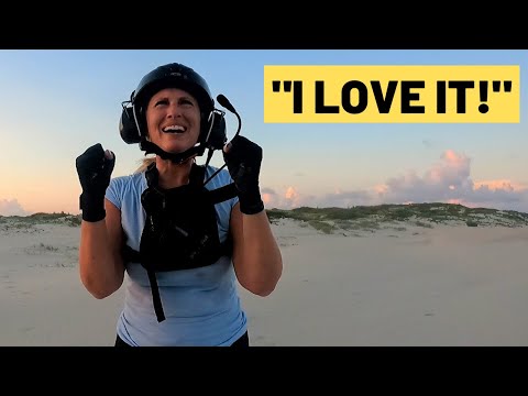 She was TERRIFIED of heights until she flew a paramotor!!