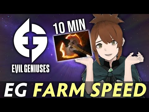 Marci 10 min Battle Fury — EG carry FARM SPEED