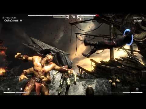 VIDEO GAME BREAKDOWN | MKX (PLAYER) - 1st Goro Win Against Lagging Loser