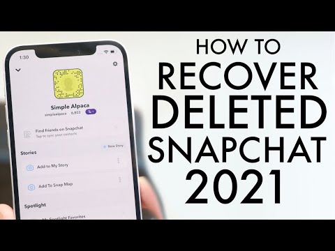 How To Recover Deleted Snapchat Photos / Videos / Messages! (2021)