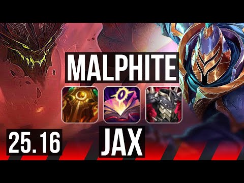 MALPHITE vs JAX (TOP) | 6/1/9, Dominating | KR Master | 25.16