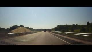 Driving on Interstate 80 from Ohio to Eastern Pennsylvania