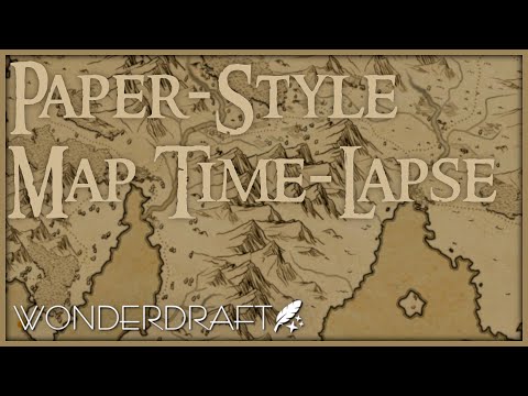 Traditional Fantasy Map in an Afternoon (Wonderdraft Timelapse) [Free Download]