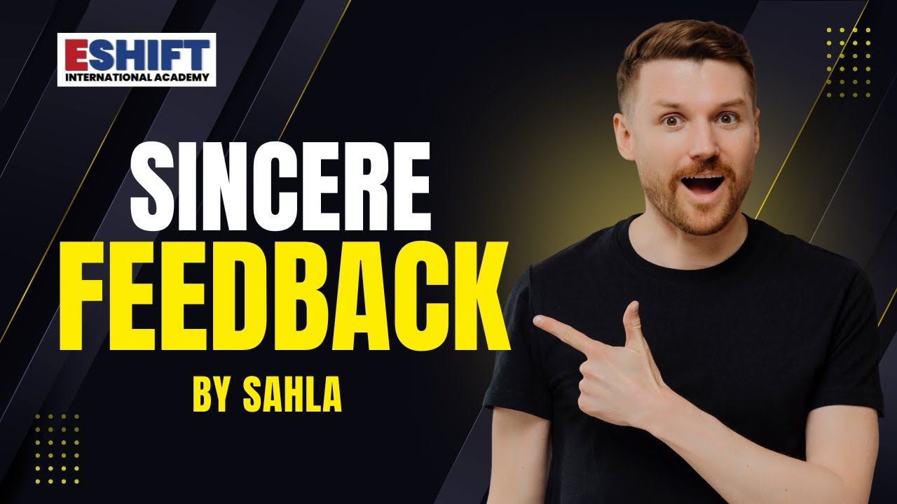 SAHLA'S WONDERFUL FEEDBACK ABOUT ESHIFT'S ENGLISH DIPLOMA COURSE