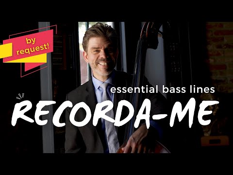 How to Play the Intro to "Recorda-Me" on Upright Bass