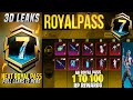 A7 Royal Pass 1 To 100 RP 3D Leaks Is Here | Upgrade 5 Guns & Free Vehicle Skin | PUBGM