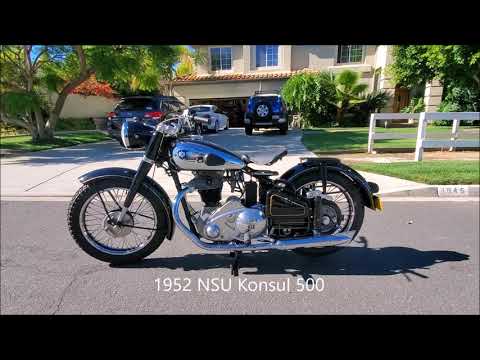 1952 NSU Konsul II 500 Single - German ingenuity - NSU invented the upside down front fork!