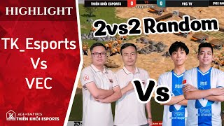 The extremely interesting map management battle between TK TMT and TK Quyt | AOE Highlight #aoe