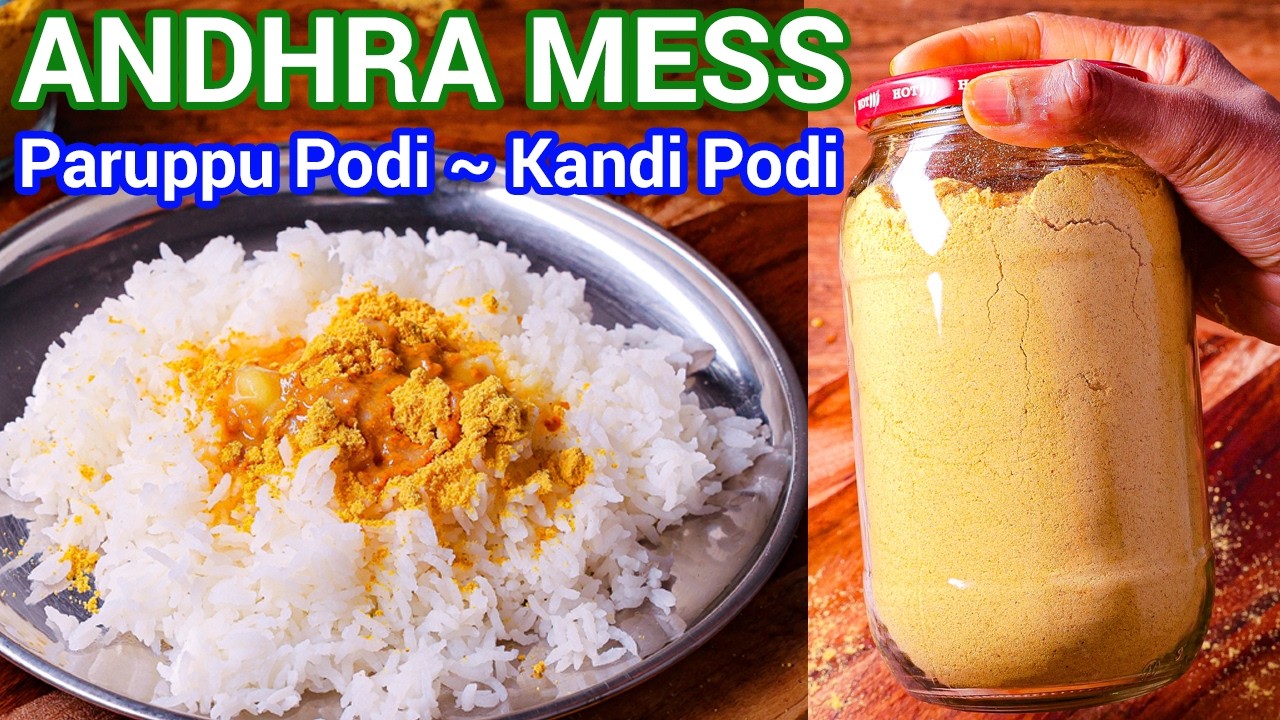 Andhra Mess Style Rice Podi - Just Add Ghee | Multipurpose Masala Podi for Rice & Breakfast