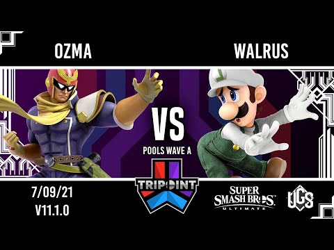 Tripoint Smash 104 - Pools Wave A - Ozma(Captain Falcon) Vs. walrus(Luigi)