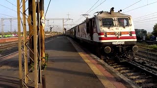 preview picture of video 'Amul WAP-5 India's Fastest Garibrath Express Blows Vasai Road!!'