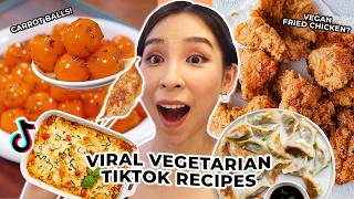I Tried Viral TikTok Vegetarian Recipes 🥗