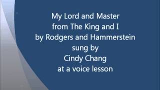 Cindy Chang - My Lord and Master