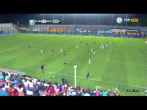 Gol de Echeverría. Arsenal 1 - Boca 1 | TPD2014 - Fecha 16
