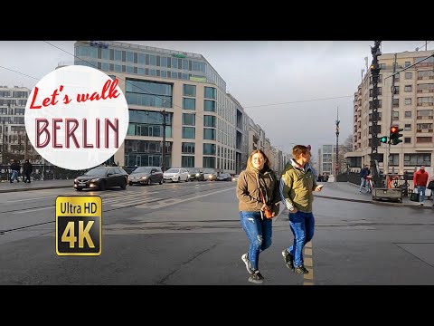 Walking Charlottenburg Berlin. Germany Walking. Berlin City Tour in Otto Suhr Allee.