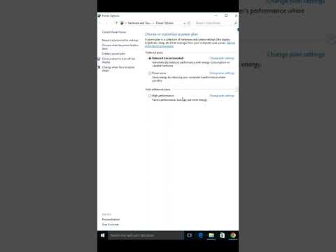 How to turn on high performance mode on windows 10