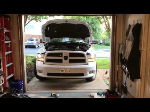 Ram 2013+ black headlights installed on 2012 Ram 1500