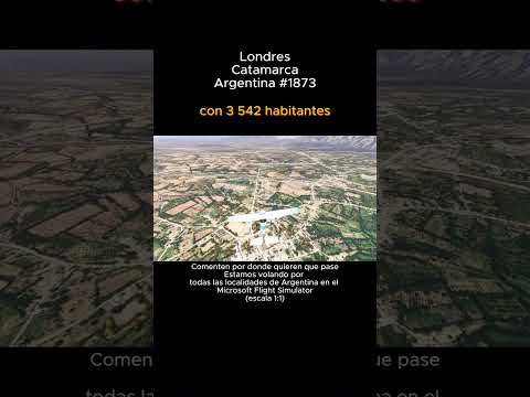 Londres, Catamarca desde el Microsoft Flight Simulator #londres #catamarca #argentina #msfs2024