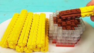 Lego Chocolate Churros | Lego In Real Life | Stop Motion Cooking & ASMR